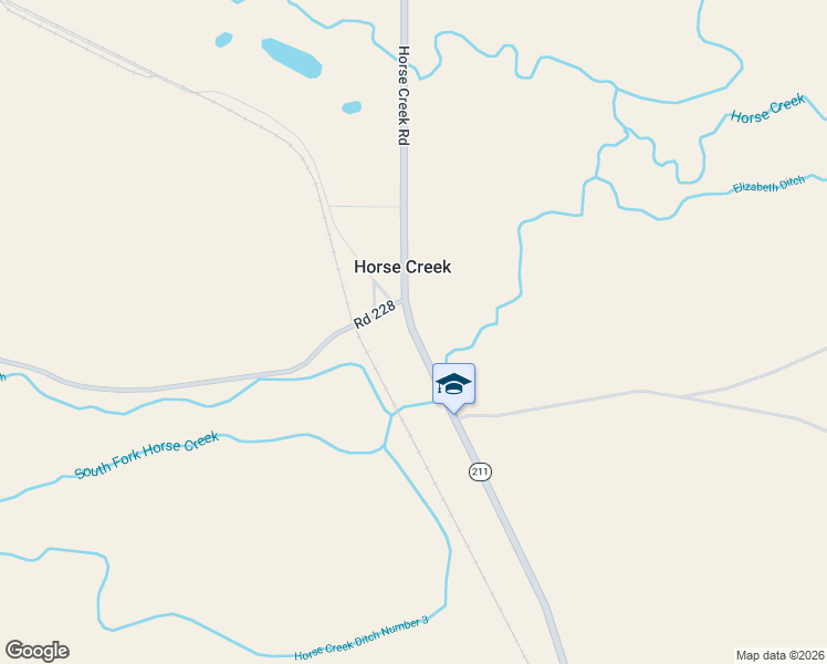 map of restaurants, bars, coffee shops, grocery stores, and more near Horse Creek Rd in Laramie