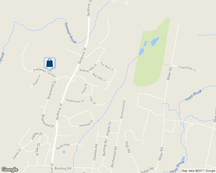 map of restaurants, bars, coffee shops, grocery stores, and more near 1 Hidden Meadow Road in Seymour