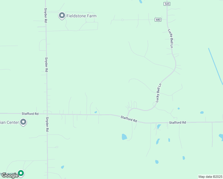 map of restaurants, bars, coffee shops, grocery stores, and more near 9590 Stafford Rd in Chagrin Falls