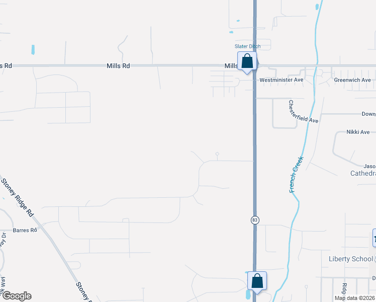 map of restaurants, bars, coffee shops, grocery stores, and more near 36144 Sophia Lane in North Ridgeville