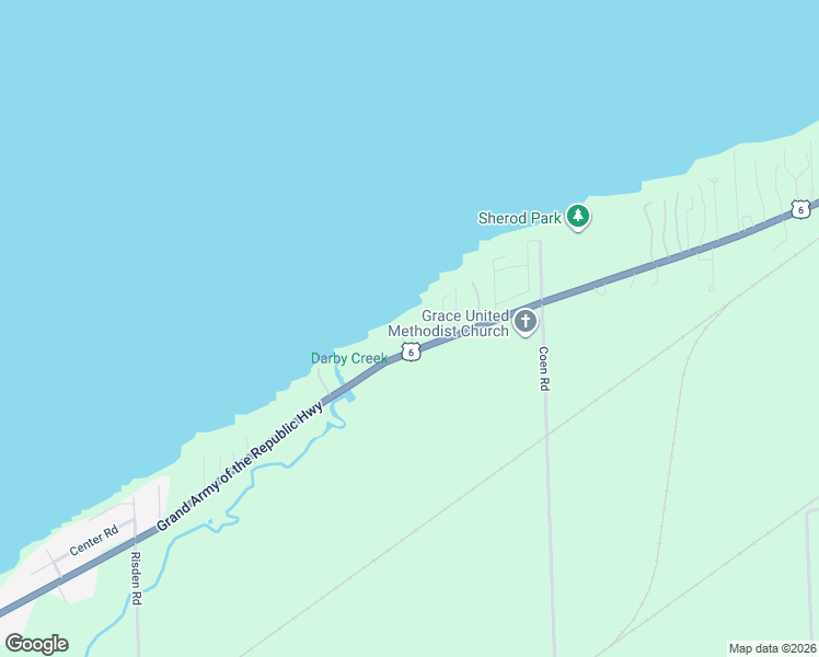 map of restaurants, bars, coffee shops, grocery stores, and more near 13115 West Lake Road in Vermilion