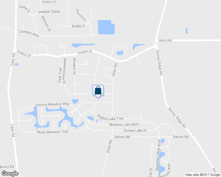 map of restaurants, bars, coffee shops, grocery stores, and more near 5264 Otten Road in North Ridgeville