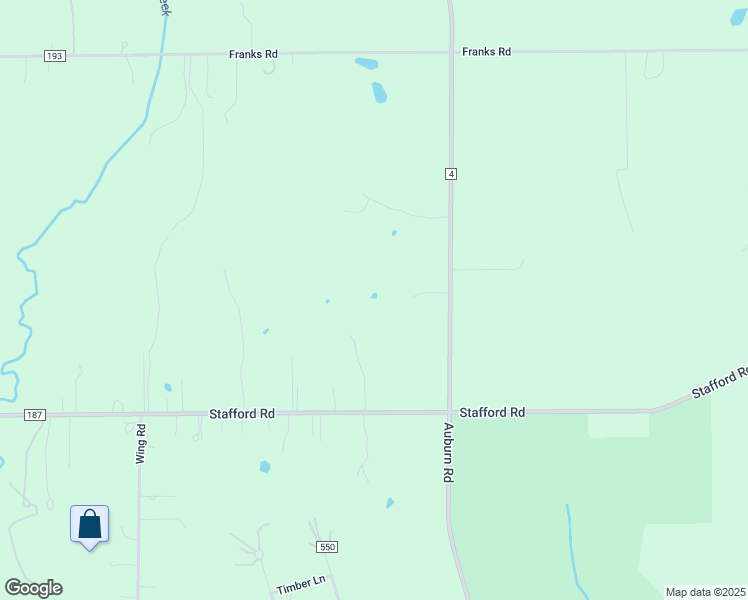 map of restaurants, bars, coffee shops, grocery stores, and more near 16750 Auburn Rd in Chagrin Falls