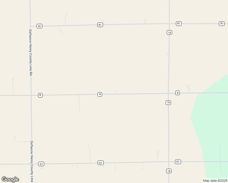 map of restaurants, bars, coffee shops, grocery stores, and more near 18392 Township Road R in Napoleon