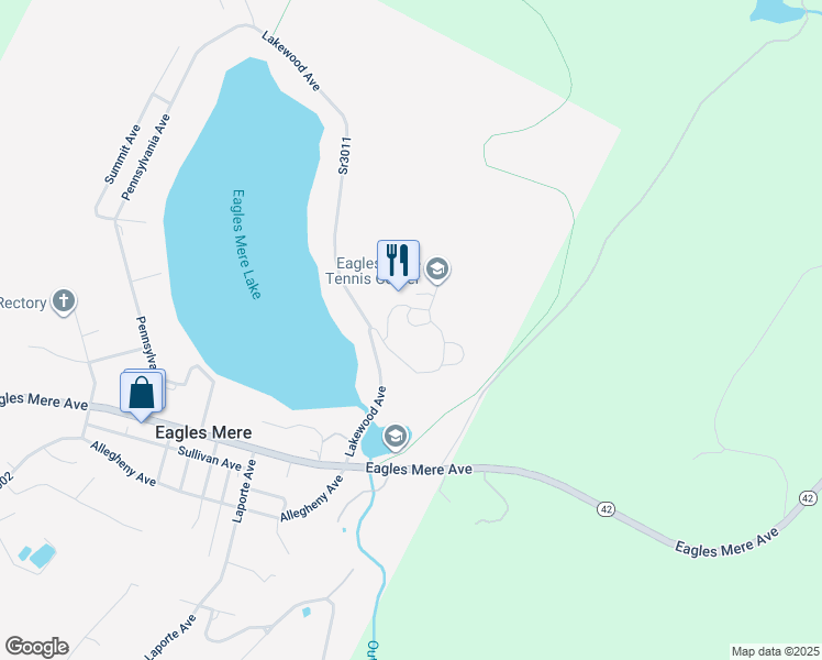 map of restaurants, bars, coffee shops, grocery stores, and more near Crestmont Drive in Muncy Valley