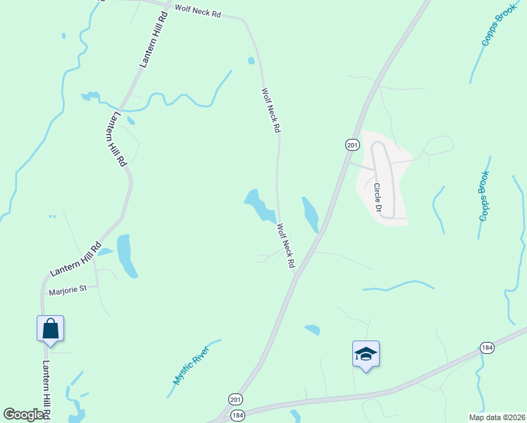 map of restaurants, bars, coffee shops, grocery stores, and more near 41 Wolf Neck Road in Stonington