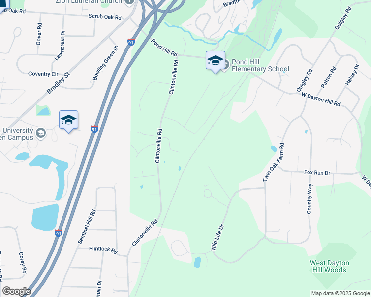 map of restaurants, bars, coffee shops, grocery stores, and more near 872 Clintonville Road in Wallingford
