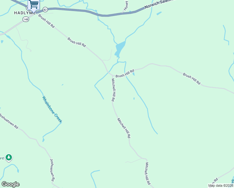 map of restaurants, bars, coffee shops, grocery stores, and more near 153 Mitchell Hill Road in Lyme