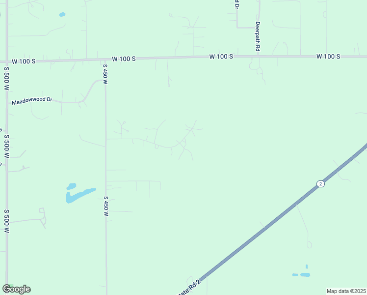 map of restaurants, bars, coffee shops, grocery stores, and more near Woodland Meadow Court in Porter County