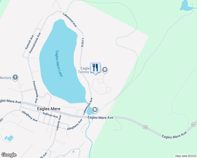 map of restaurants, bars, coffee shops, grocery stores, and more near Crestmont Drive in Muncy Valley