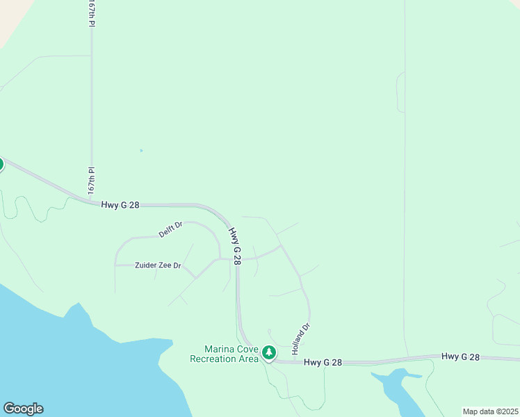 map of restaurants, bars, coffee shops, grocery stores, and more near 152 Holland Drive in Pella