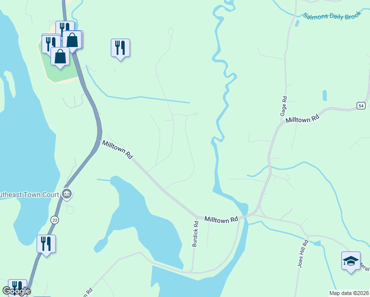 map of restaurants, bars, coffee shops, grocery stores, and more near 38 Scenic Ridge Drive in Brewster