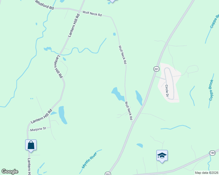 map of restaurants, bars, coffee shops, grocery stores, and more near 69 Wolf Neck Road in Stonington