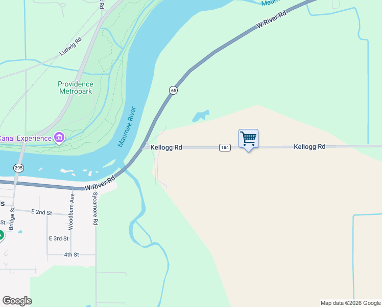 map of restaurants, bars, coffee shops, grocery stores, and more near 23095 Kellogg Road in Grand Rapids