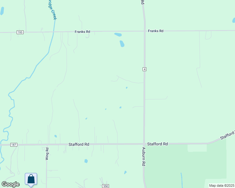 map of restaurants, bars, coffee shops, grocery stores, and more near 16750 Auburn Road in Chagrin Falls