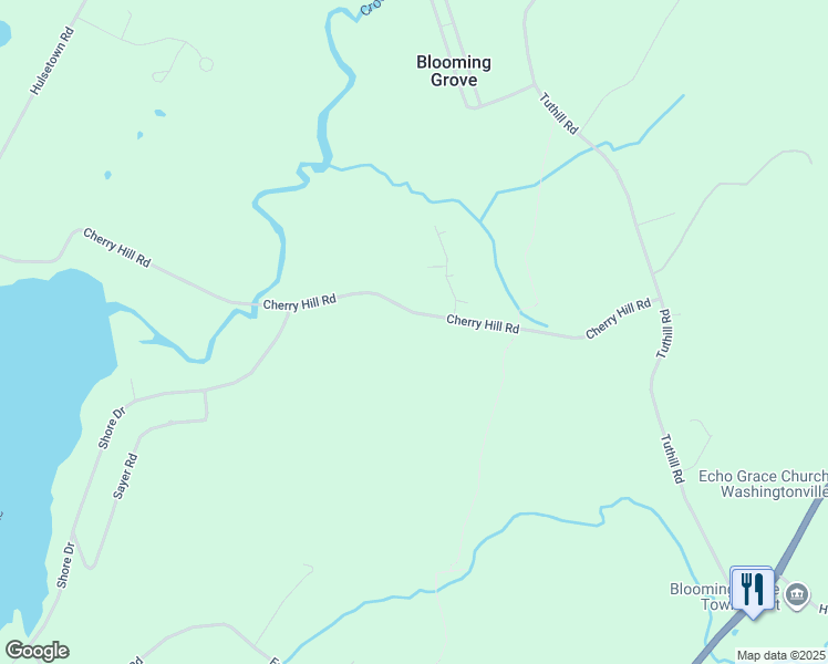 map of restaurants, bars, coffee shops, grocery stores, and more near 67 Cherry Hill Road in Cornwall