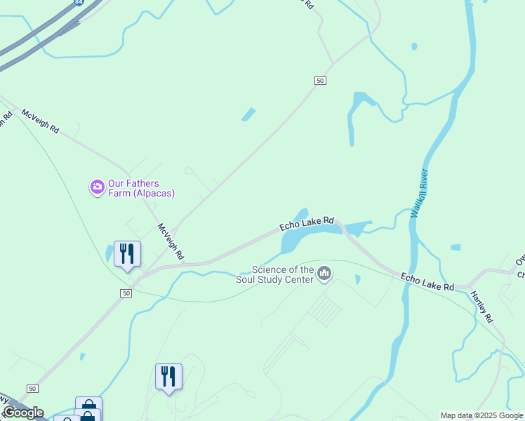 map of restaurants, bars, coffee shops, grocery stores, and more near 254 Echo Lake Road in New Hampton