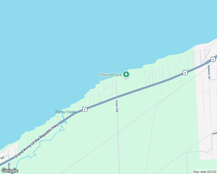 map of restaurants, bars, coffee shops, grocery stores, and more near 13311 West Lake Road in Vermilion
