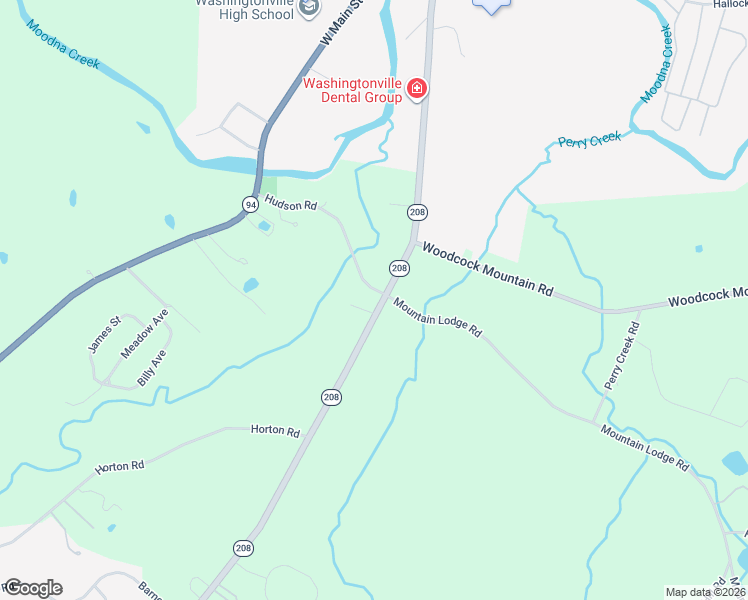 map of restaurants, bars, coffee shops, grocery stores, and more near 1525 New York 208 in Washingtonville