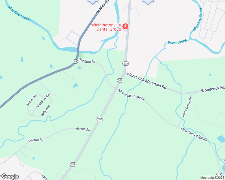 map of restaurants, bars, coffee shops, grocery stores, and more near 1525 New York 208 in Washingtonville