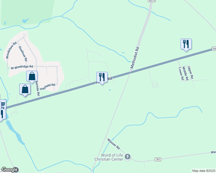 map of restaurants, bars, coffee shops, grocery stores, and more near 197 Hadley Road in Greenville