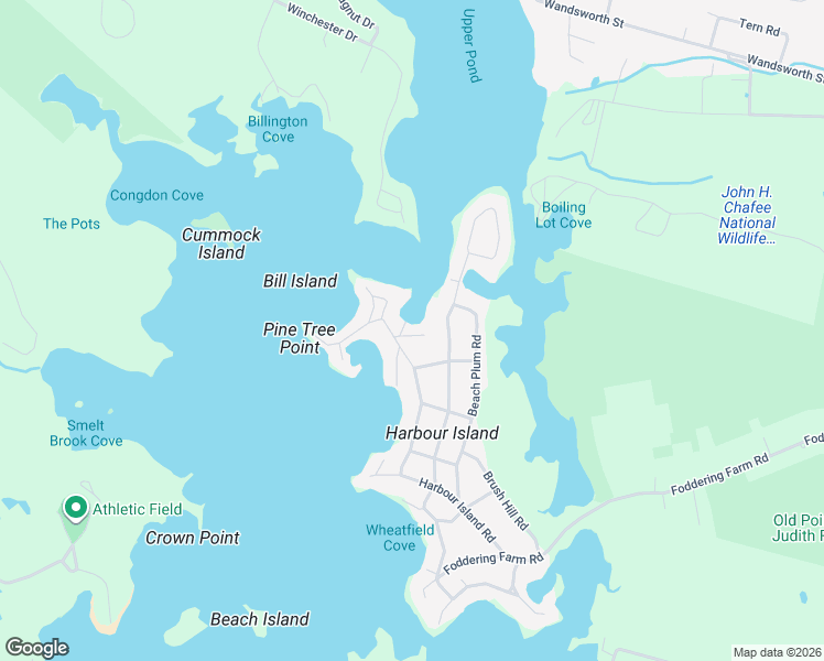 map of restaurants, bars, coffee shops, grocery stores, and more near 23 North View Road in Narragansett