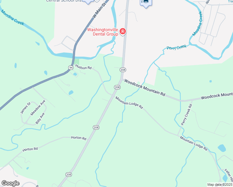 map of restaurants, bars, coffee shops, grocery stores, and more near 1533 New York 208 in Washingtonville