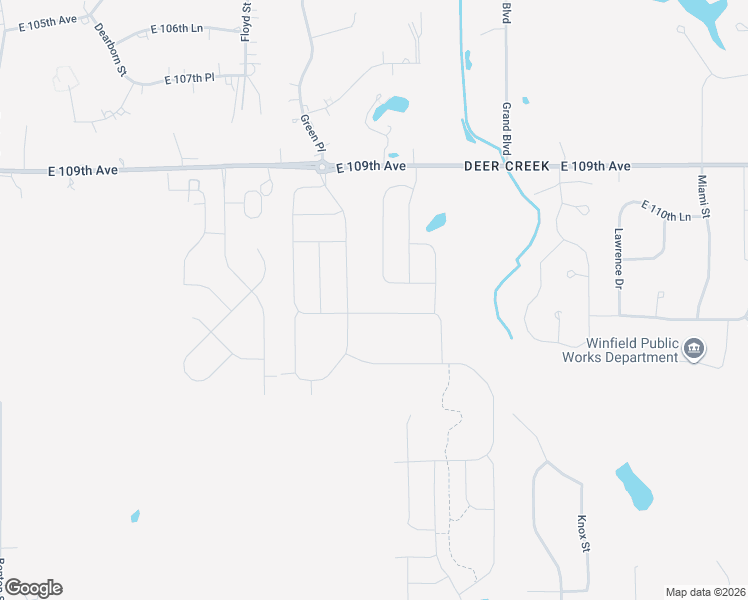 map of restaurants, bars, coffee shops, grocery stores, and more near 5807 East 109th Avenue in Crown Point