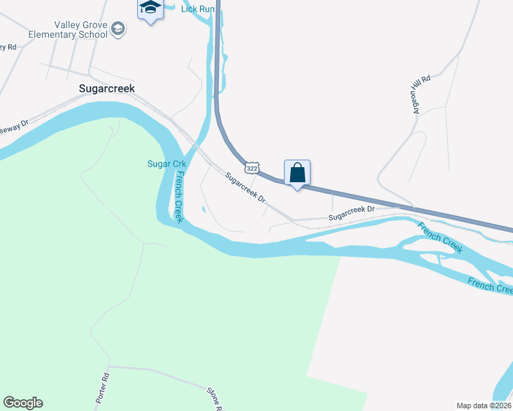 map of restaurants, bars, coffee shops, grocery stores, and more near 736 Sugarcreek Drive in Franklin