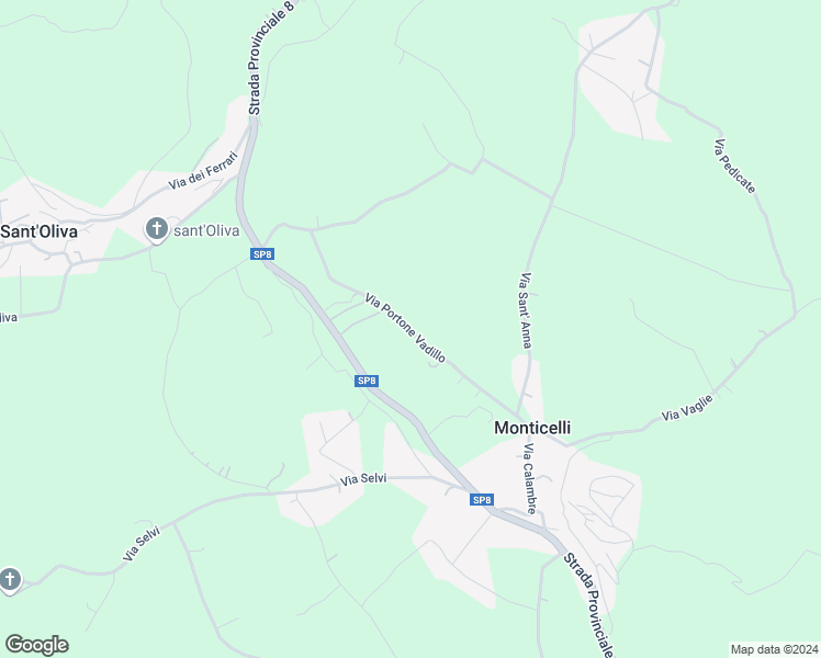 map of restaurants, bars, coffee shops, grocery stores, and more near 10 Via Portone Vadillo in Provincia di Frosinone