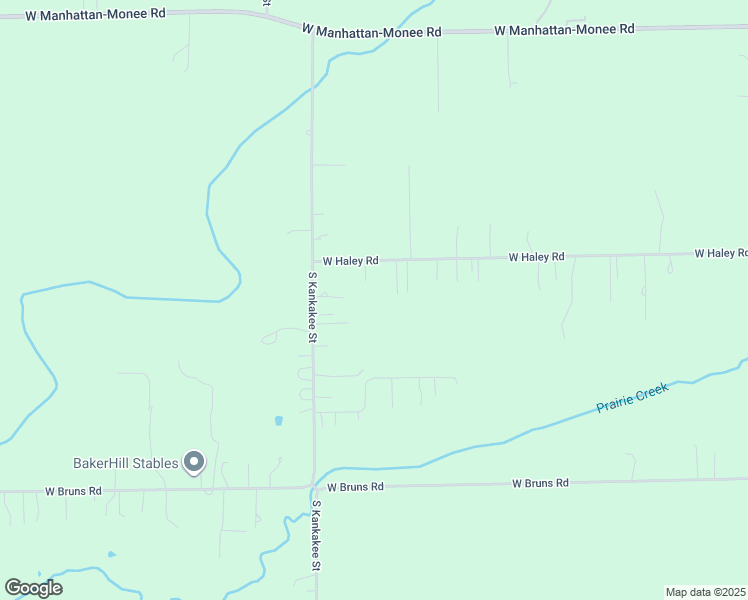 map of restaurants, bars, coffee shops, grocery stores, and more near 13557 West Haley Road in Manhattan