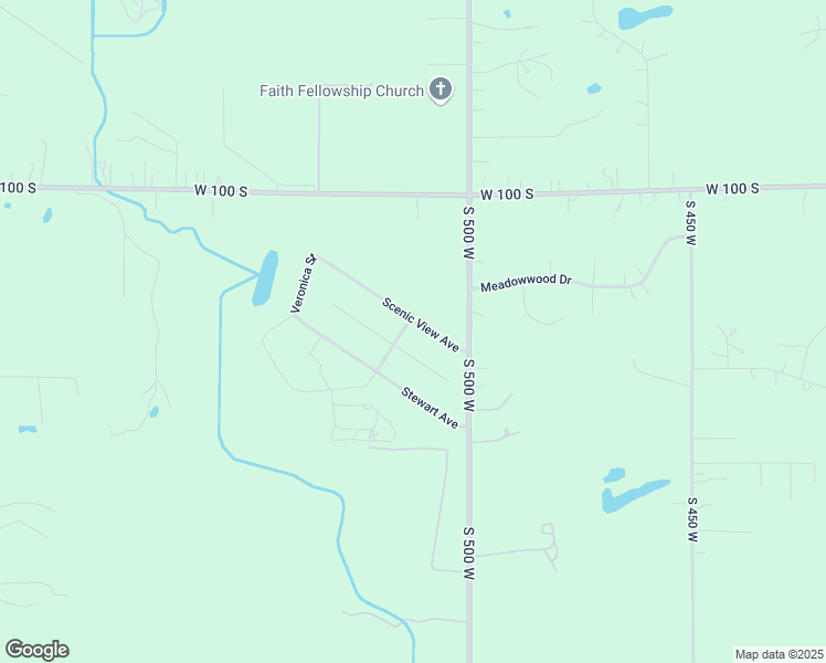 map of restaurants, bars, coffee shops, grocery stores, and more near 130-134 South 500 West in Valparaiso