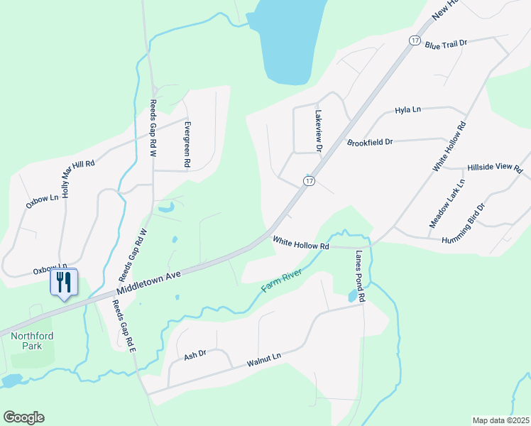 map of restaurants, bars, coffee shops, grocery stores, and more near 1958 Middletown Avenue in Northford