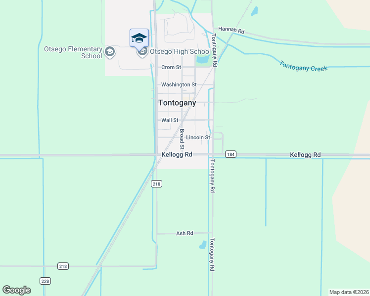map of restaurants, bars, coffee shops, grocery stores, and more near 18051 Broad Street in Bowling Green