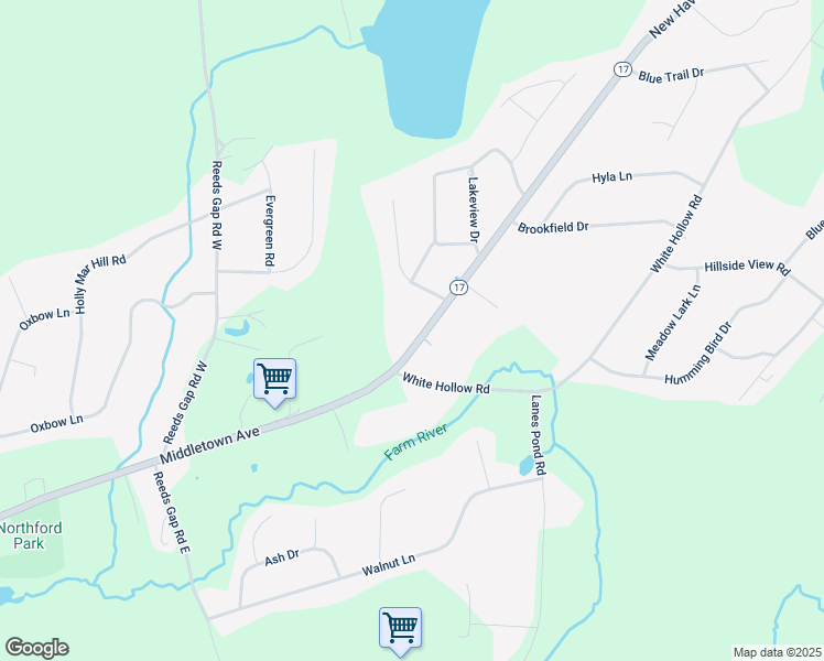map of restaurants, bars, coffee shops, grocery stores, and more near 1958 Middletown Avenue in Northford