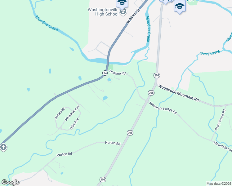 map of restaurants, bars, coffee shops, grocery stores, and more near 20 Hudson Road in Washingtonville