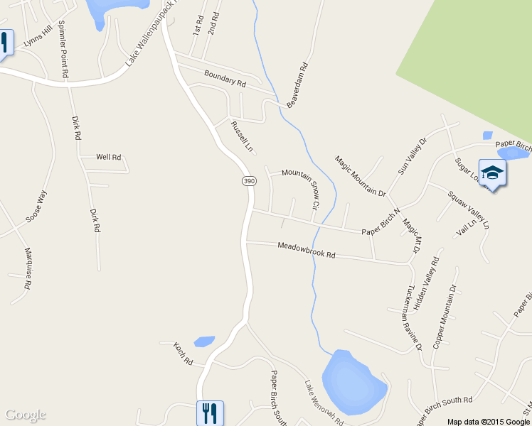 map of restaurants, bars, coffee shops, grocery stores, and more near 783 Paper Birch North Road in Tafton