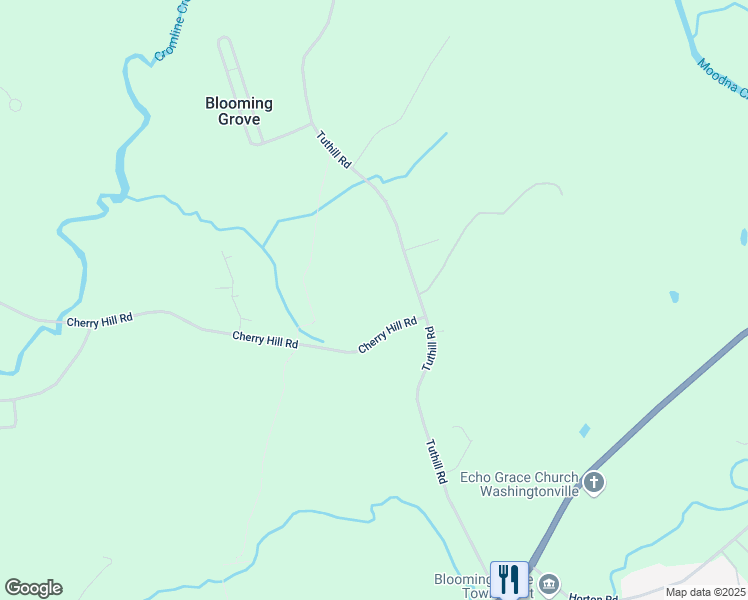 map of restaurants, bars, coffee shops, grocery stores, and more near 10 Cherry Hill Road in Cornwall