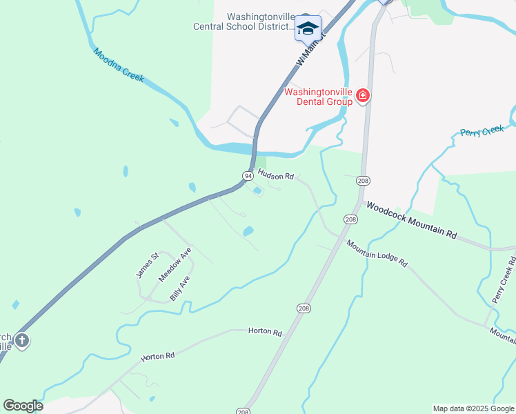 map of restaurants, bars, coffee shops, grocery stores, and more near 2727 New York 94 in Washingtonville