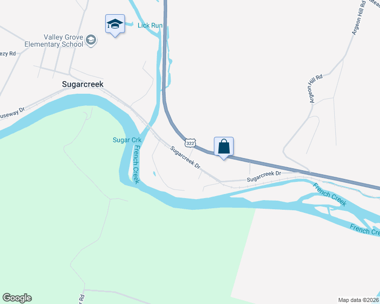 map of restaurants, bars, coffee shops, grocery stores, and more near 703 Sugarcreek Drive in Franklin