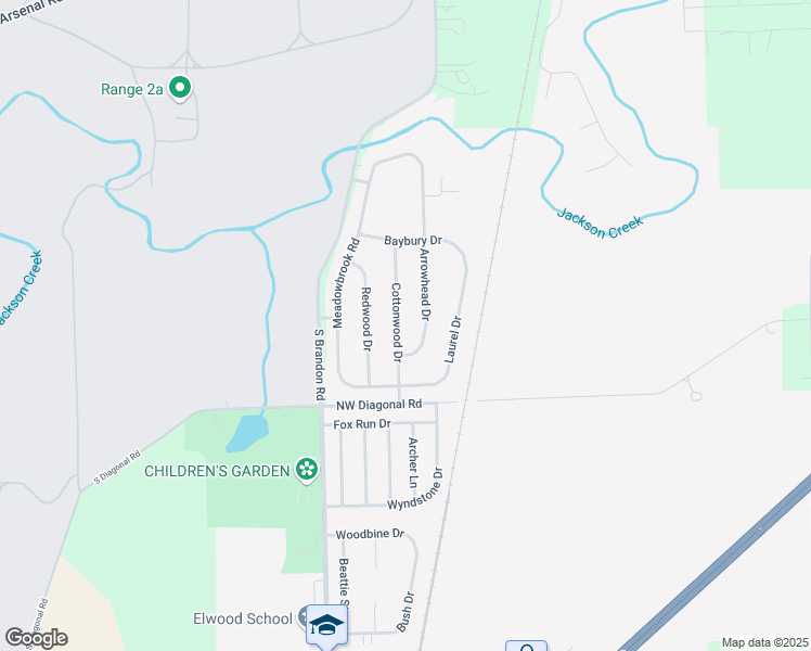 map of restaurants, bars, coffee shops, grocery stores, and more near 898 Cottonwood Drive in Elwood