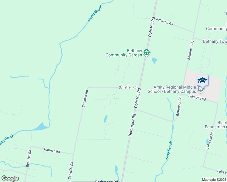 map of restaurants, bars, coffee shops, grocery stores, and more near 189 Schaffer Road in Bethany