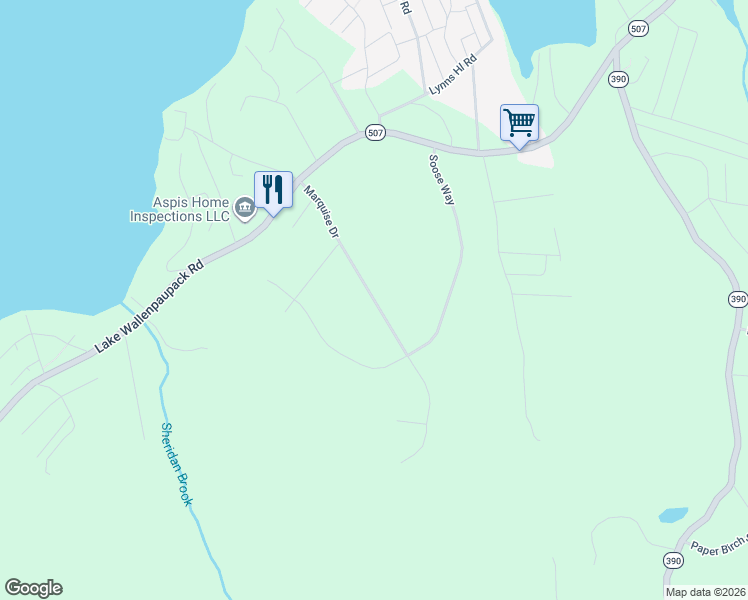 map of restaurants, bars, coffee shops, grocery stores, and more near Marquise Road in Tafton