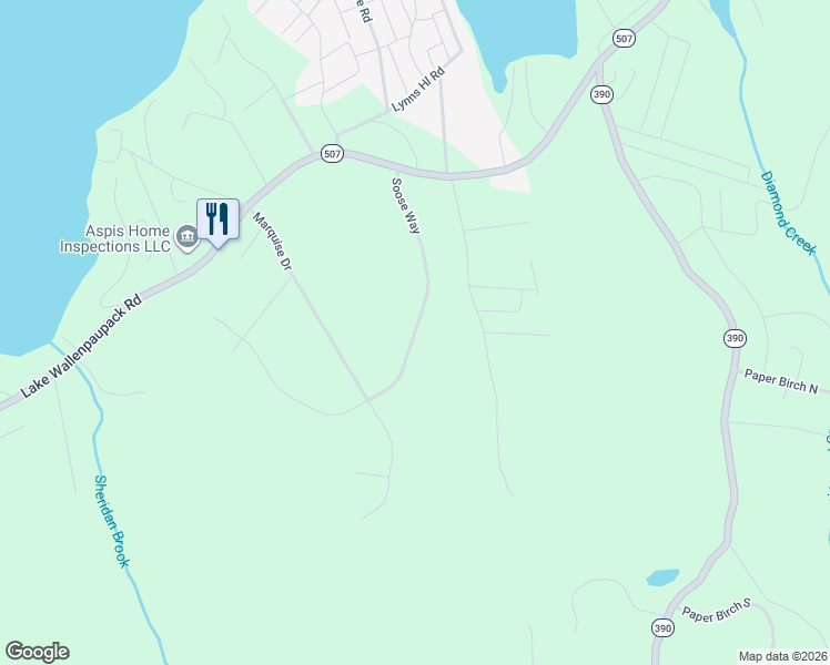 map of restaurants, bars, coffee shops, grocery stores, and more near Soose Way in Tafton