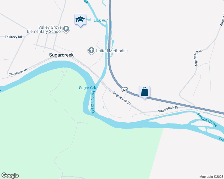map of restaurants, bars, coffee shops, grocery stores, and more near 663 Sugarcreek Drive in Franklin