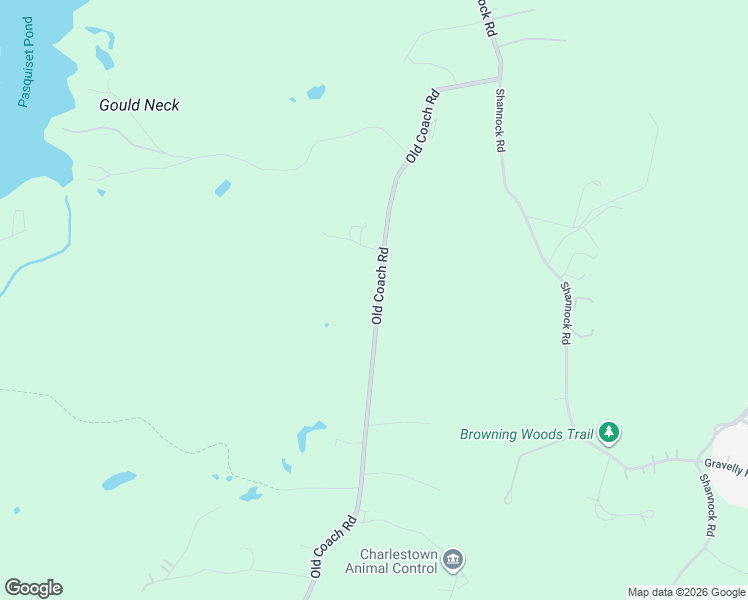 map of restaurants, bars, coffee shops, grocery stores, and more near 374 Old Coach Road in Charlestown