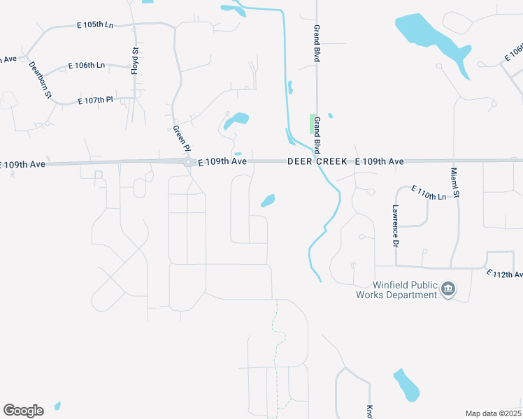 map of restaurants, bars, coffee shops, grocery stores, and more near 6121 East 109th Avenue in Crown Point