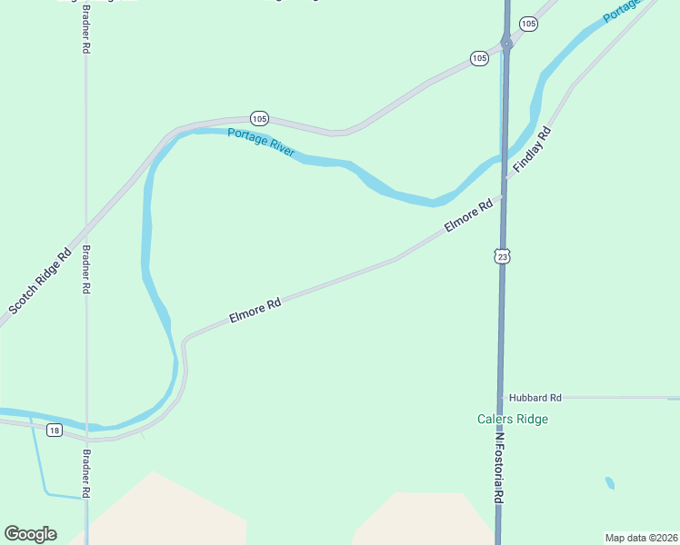 map of restaurants, bars, coffee shops, grocery stores, and more near 1420 Elmore Road in Pemberville