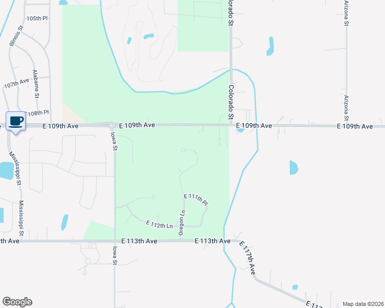 map of restaurants, bars, coffee shops, grocery stores, and more near 11068 Oregon Lane in Crown Point
