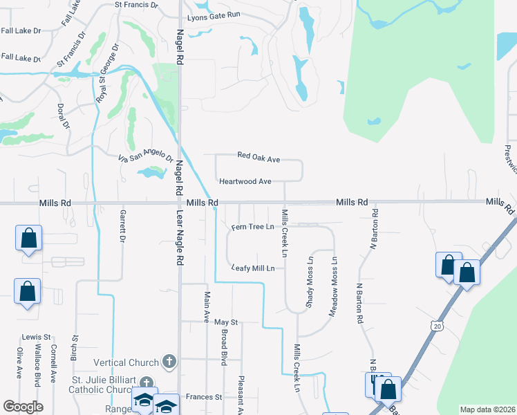 map of restaurants, bars, coffee shops, grocery stores, and more near 4863 White Pine Way in North Ridgeville